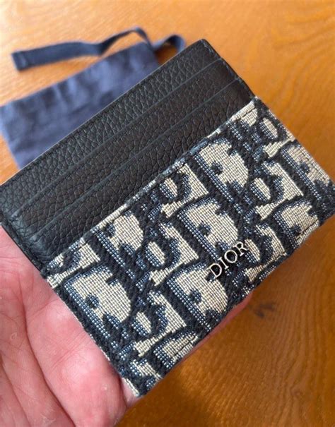 dior oblique card wallet|Dior wallet japan.